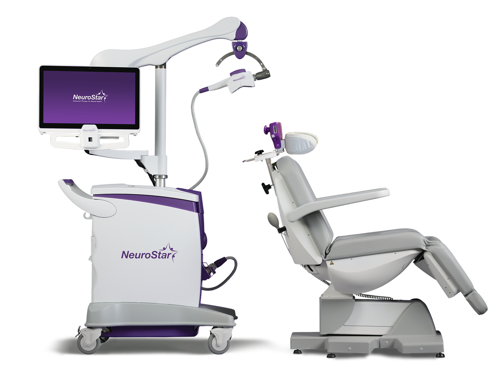 The NeuroStar TMS device used for safe, precise treatment